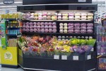 Open flower cooler with flip-up convervion shelving - Borgen