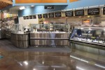 Angled salad bar with soup bar - Borgen Systems