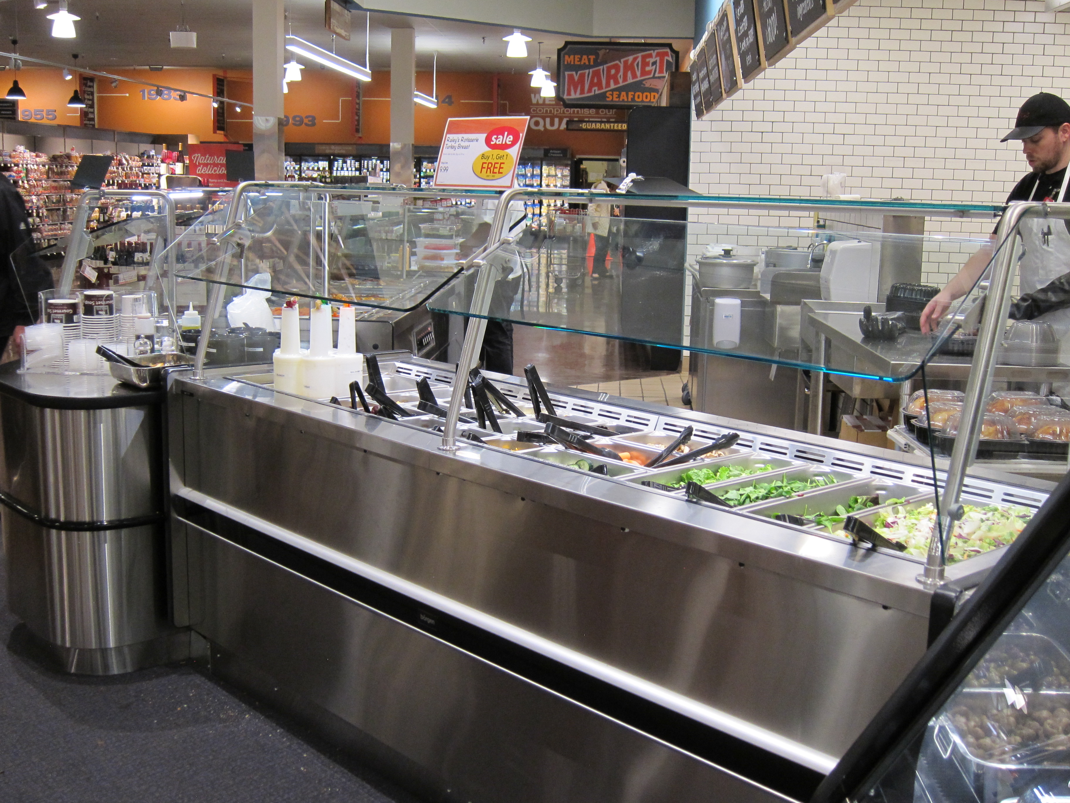 Deli Display Cases Service and SelfService Combo