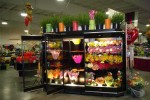 2 door floral combination case, Borgen Merchandising Systems