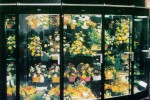 Five door floral refrigerator - Borgen Systems