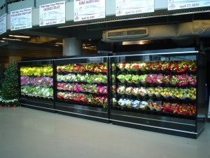 Borgen Systems floral display at Wells Fargo Arena