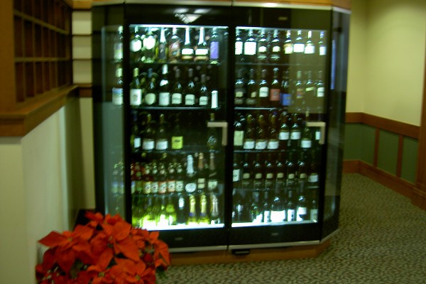 Private 2 door wine display case
